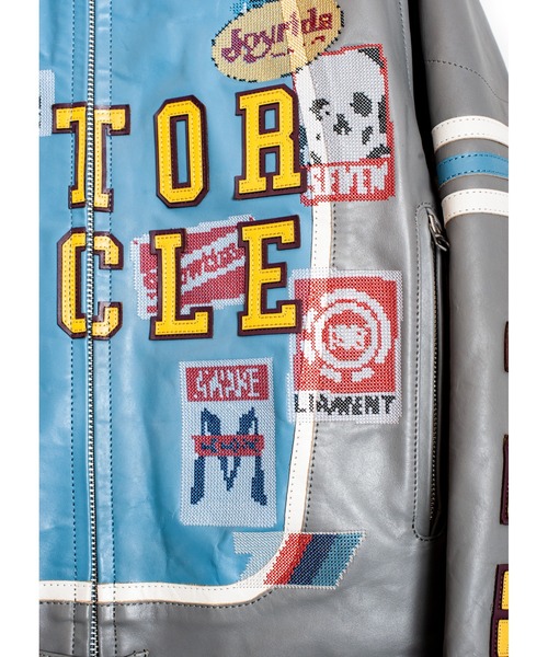 SEVESKIG（セヴシグ）の「SEVESKIG/セブシグ/LEATHER_MS_LT-SV-NRS-1001（ライダースジャケット・メンズ・グレー/ブラック・SMALL/MEDIUM/LARGE/X-LARGE）」の17枚目の写真