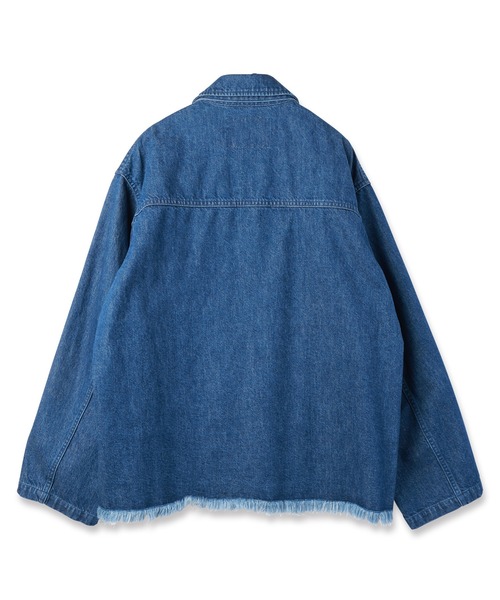 CULLNI（クルニ）の「Big Flap Pocket Bow Tie Denim Jacket（デニムジャケット・メンズ・ブラック/ネイビー/ブルー・2/1/0）」の5枚目の写真