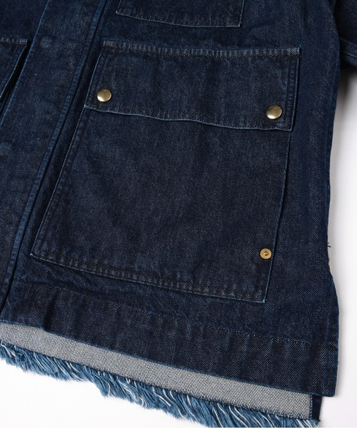 CULLNI（クルニ）の「Big Flap Pocket Bow Tie Denim Jacket（デニムジャケット・メンズ・ブラック/ネイビー/ブルー・2/1/0）」の11枚目の写真