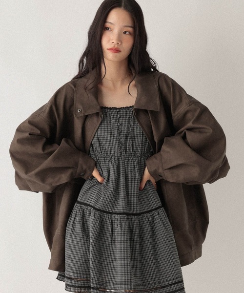 フェイクレザーBIGブルゾン2 588035（ブルゾン）｜Heather（ヘザー）の