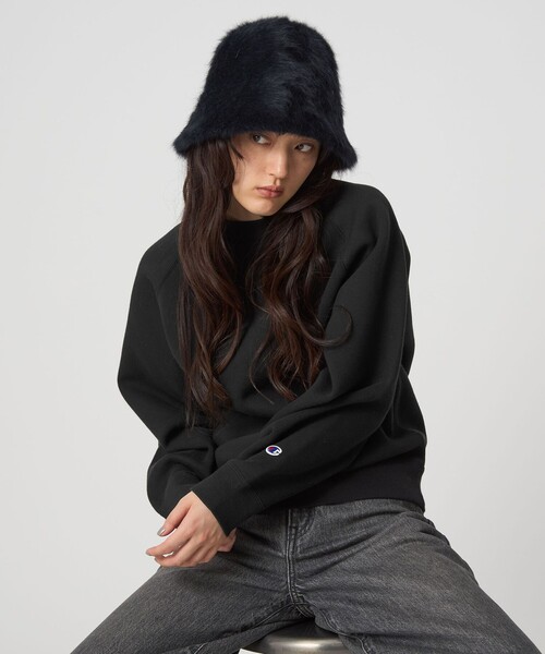 green label relaxing（グリーンレーベルリラクシング）の「ヘアリークロシェ ハット（ハット・レディース・ブラック/ライトグレー/ブラウン/オフホワイト・FREE）」の15枚目の写真