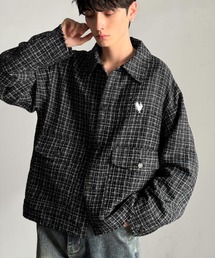 Classical Origin（クラシカルオリジン）の「裾フリンジ ツイード素材 ショート丈 シャツジャケット／Tweed Short Jacket coat（シャツ/ブラウス）」