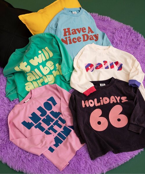 BREEZE（ブリーズ）の「Im Jelly！POP加工ロゴTシャツ（Tシャツ/カットソー・キッズ・オフホワイト/ターコイズブルー/チャコール/グリーン/ピンク・80/90/100/110/120/130/140）」の21枚目の写真