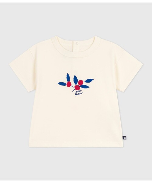PETIT BATEAU（プチバトー）の「半袖Ｔシャツ（Tシャツ/カットソー・キッズ・オフホワイト/ホワイト系その他・12MONTH/18MONTH/24MONTH/36MONTH）」の2枚目の写真