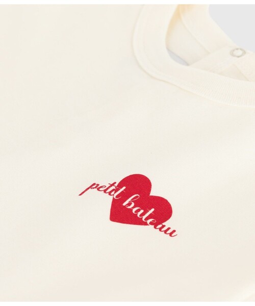 PETIT BATEAU（プチバトー）の「半袖Ｔシャツ（Tシャツ/カットソー・キッズ・オフホワイト/ホワイト系その他・12MONTH/18MONTH/24MONTH/36MONTH）」の4枚目の写真