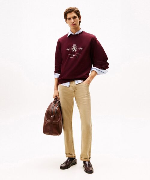 TOMMY HILFIGER(トミーヒルフィガー)の「ダイアモンドクレストグラフィックスウェットシャツ(スウェット・メンズ・ネイビー/バーガンディー・SMALL/MEDIUM/LARGE/X-LARGE)」の4枚目の写真