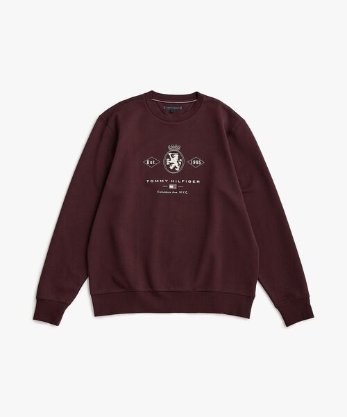 TOMMY HILFIGER(トミーヒルフィガー)の「ダイアモンドクレストグラフィックスウェットシャツ(スウェット・メンズ・ネイビー/バーガンディー・SMALL/MEDIUM/LARGE/X-LARGE)」の6枚目の写真