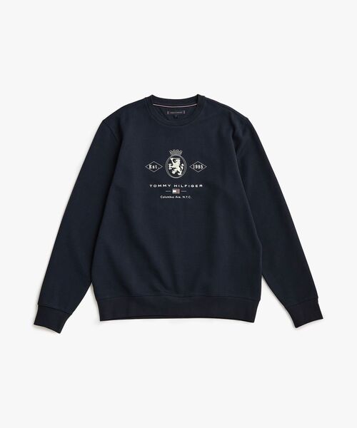 TOMMY HILFIGER(トミーヒルフィガー)の「ダイアモンドクレストグラフィックスウェットシャツ(スウェット・メンズ・ネイビー/バーガンディー・SMALL/MEDIUM/LARGE/X-LARGE)」の11枚目の写真