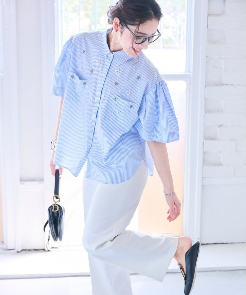 Chesty（チェスティー）の「ベーシックワイドパンツ（その他パンツ・レディース・ホワイト・0/1）」の15枚目の写真
