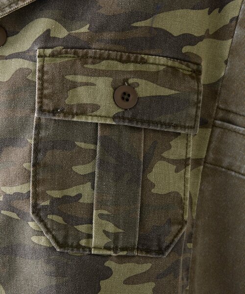 etsinta（エシンタ）の「【etsinta／エシンタ】リメイク切り替えオーバージャケット（ブルゾン・レディース・カーキ/ブラウン・ONE SIZE）」の7枚目の写真