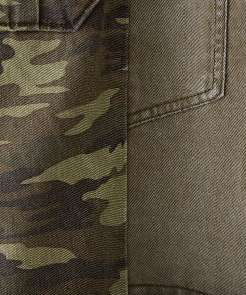 etsinta（エシンタ）の「【etsinta／エシンタ】リメイク切り替えオーバージャケット（ブルゾン・レディース・カーキ/ブラウン・ONE SIZE）」の3枚目の写真