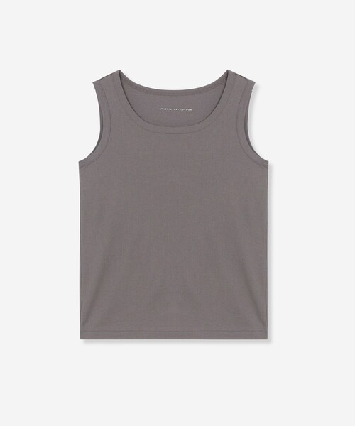 MACKINTOSH LONDON（マッキントッシュ ロンドン）の「リブタンクトップ（タンクトップ・レディース・ブラック/オフホワイト/チャコールグレー・38/40）」の3枚目の写真