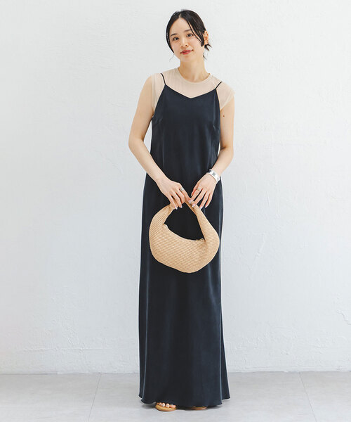 セール】《追加》ワイドVネックフィブリルキャミワンピース2