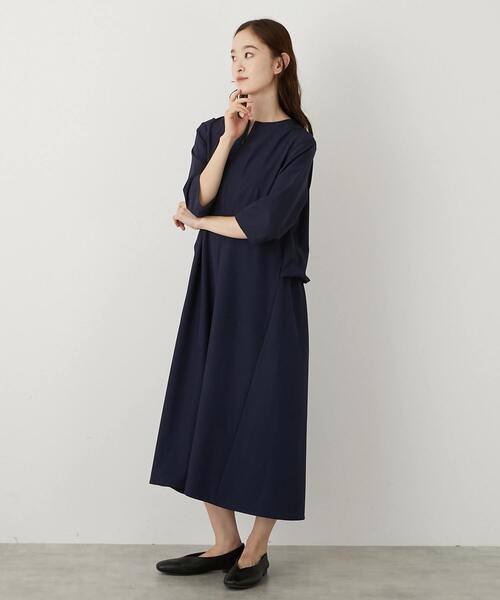 LOGEMENT DE CLAIRE(ロジュモンドクレール)の「【LOURMARIN】バックギャザーワンピース(ワンピース・レディース・ブラウン/ネイビー/ブラック・FREE)」の15枚目の写真