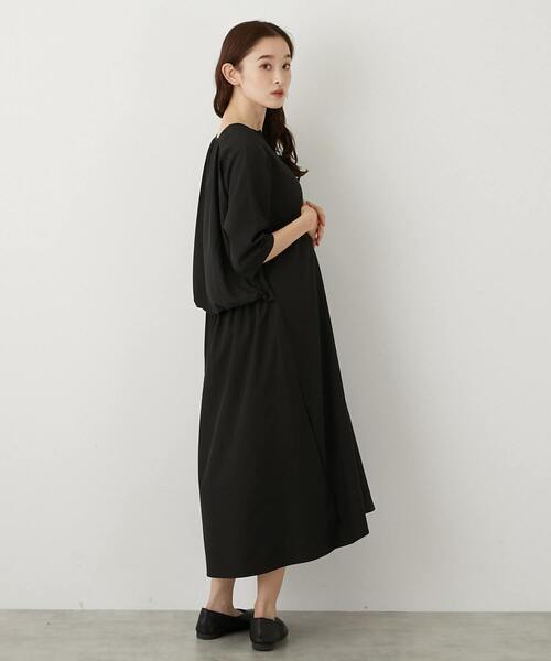 LOGEMENT DE CLAIRE(ロジュモンドクレール)の「【LOURMARIN】バックギャザーワンピース(ワンピース・レディース・ブラウン/ネイビー/ブラック・FREE)」の11枚目の写真