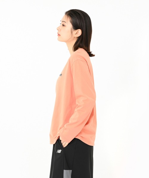 NEW BALANCE(ニューバランス)の「シューパッチロングスリーブ(Tシャツ/カットソー・レディース・オフホワイト/ライトブルー/ダークグレー/コーラル・X-LARGE/SMALL/LARGE/MEDIUM)」の13枚目の写真