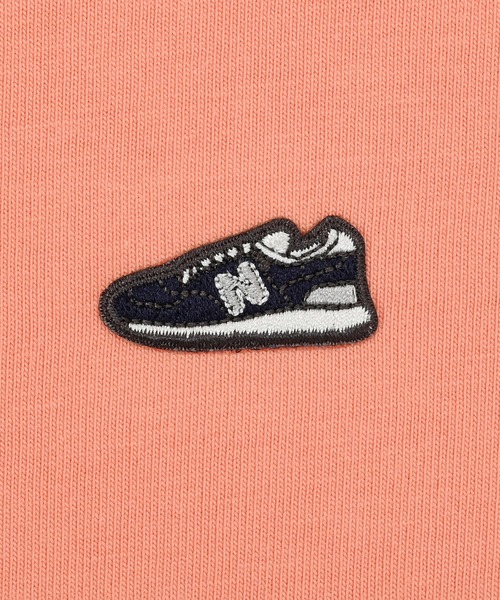 NEW BALANCE(ニューバランス)の「シューパッチロングスリーブ(Tシャツ/カットソー・レディース・オフホワイト/ライトブルー/ダークグレー/コーラル・X-LARGE/SMALL/LARGE/MEDIUM)」の14枚目の写真