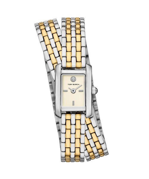 稼動品　TORYBURCH トリーバーチ　ロゴ　3針 スクエア　腕時計 トリーバーチ 腕時計 レディース アナログ ステンレス TBW1093