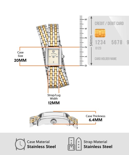 TORY BURCH（トリーバーチ）の「トリーバーチ 腕時計 レディース アナログ ステンレス TBW1093（アナログ腕時計・レディース・マルチ・FREE）」の5枚目の写真