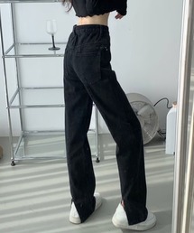 【Jasmine】バッグスリットデニムパンツ