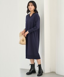 マイビューティニット Vネックワンピース