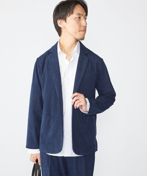 WEB限定】SHIPS:〈手洗い可能〉トリコット コーデュロイ セット アップ