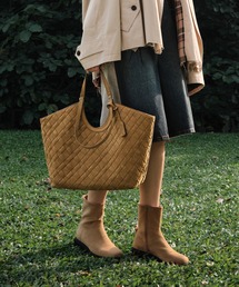 Ivette イヴェット スエードウーブントートバッグ