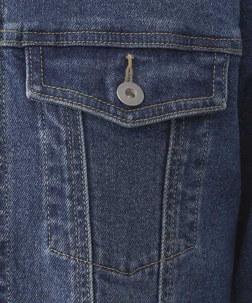 OPAQUE.CLIP（オペークドットクリップ）の「ストレッチデニムジャケット/オーガニックコットン混【洗濯機洗い可】（デニムジャケット・レディース・ネイビー/ブルー系その他・40/38）」の7枚目の写真