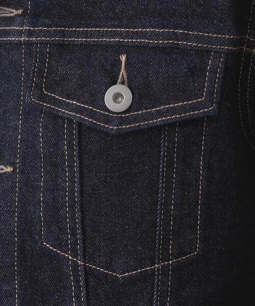 OPAQUE.CLIP（オペークドットクリップ）の「ストレッチデニムジャケット/オーガニックコットン混【洗濯機洗い可】（デニムジャケット・レディース・ネイビー/ブルー系その他・40/38）」の14枚目の写真