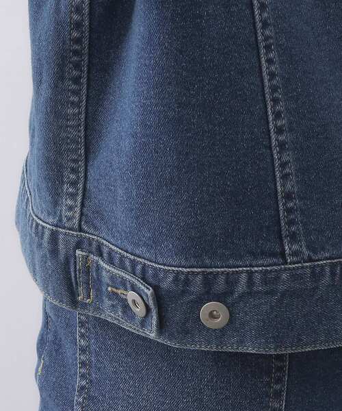 OPAQUE.CLIP（オペークドットクリップ）の「ストレッチデニムジャケット/オーガニックコットン混【洗濯機洗い可】（デニムジャケット・レディース・ネイビー/ブルー系その他・40/38）」の21枚目の写真