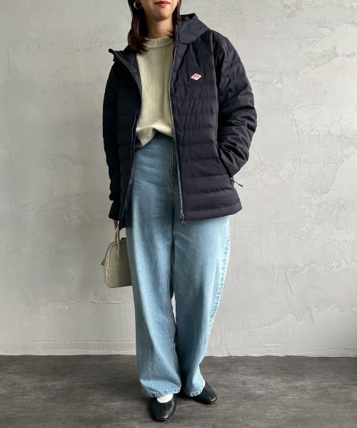 DANTON（ダントン）の「[DANTON/ダントン] ウールライクポリエステル フードダウンジャケット（ダウンジャケット/コート・レディース・チャコール/ネイビー・S/M/L）」の8枚目の写真