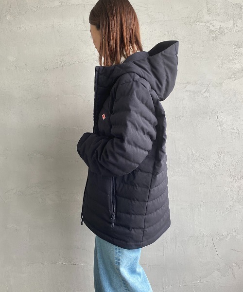 DANTON（ダントン）の「[DANTON/ダントン] ウールライクポリエステル フードダウンジャケット（ダウンジャケット/コート・レディース・チャコール/ネイビー・S/M/L）」の12枚目の写真