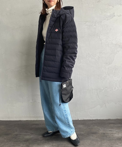 DANTON（ダントン）の「[DANTON/ダントン] ウールライクポリエステル フードダウンジャケット（ダウンジャケット/コート・レディース・チャコール/ネイビー・S/M/L）」の14枚目の写真