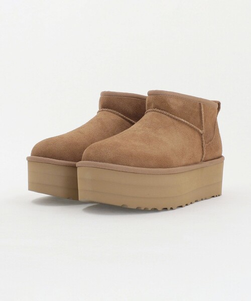 UGG（アグ）の「＜UGG＞クラシック ウルトラ ミニ プラットフォーム / Classic Ultra Mini Platform（ブーツ・レディース・ブラック/ブラウン系/ダークグレー・5/6/7/8）」の17枚目の写真