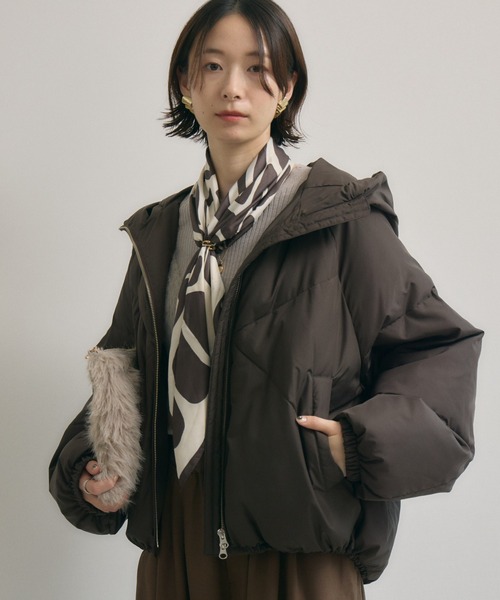 cloche 発熱中綿混ダウンジャケット（ダウンジャケット/コート