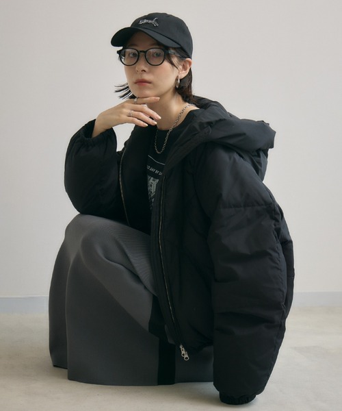 CLOCHE フード付きトレーナー CLOCHE フード付きベージュ ジッパー