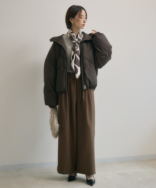 cloche 発熱中綿混ダウンジャケット（ダウンジャケット/コート