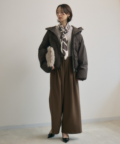 cloche 発熱中綿混ダウンジャケット（ダウンジャケット/コート