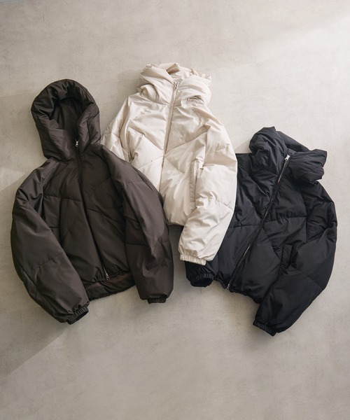 cloche 発熱中綿混ダウンジャケット（ダウンジャケット/コート