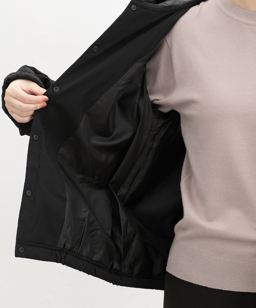 Honeys（ハニーズ）の「【非フッ素撥水加工】フードライトブルゾン（ブルゾン・レディース・ネイビー/ブラック/アイボリー・S/M/LL/L）」の12枚目の写真