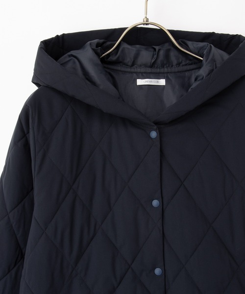 Honeys（ハニーズ）の「【非フッ素撥水加工】フードライトブルゾン（ブルゾン・レディース・ネイビー/ブラック/アイボリー・S/M/LL/L）」の22枚目の写真