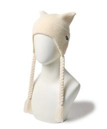 NEW ERA(ニューエラ)のNEW ERA/ニューエラ ビーニー SQUARE RIB FLAP ねこ耳ニット帽 14669920/14669921(ニットキャップ/ビーニー)