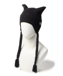 NEW ERA(ニューエラ)のNEW ERA/ニューエラ ビーニー SQUARE RIB FLAP ねこ耳ニット帽 14669920/14669921(ニットキャップ/ビーニー)
