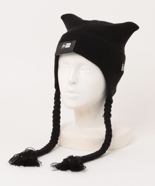 NEW ERA/ニューエラ ビーニー SQUARE RIB FLAP ねこ耳ニット帽