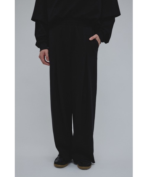 STYLEMIXER(スタイルミキサー)の「ワイドタックスウェットパンツ(スウェットパンツ・メンズ・ブラック/杢グレー・MEDIUM/LARGE)」の5枚目の写真