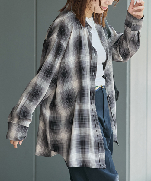 ジャーナルスタンダード　レーヨンチェックシャツ　　　　新品未使用タグ付 ジャーナルスタンダード レーヨンチェックシャツ 新品未使用タグ付