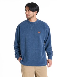 BILLABONG（ビラボン）の「BILLABONG メンズ 【GARAGE COLLECTION】GARAGE CREW トレーナー 【2025年秋冬モデル】/ビラボンエルボーパッチプルオーバーフリーストレーナー（スウェット・メンズ）」