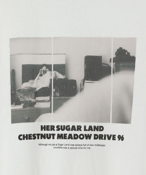 LEPSIM（レプシィム）の「アソートフォトロンT　598101（Tシャツ/カットソー・レディース・オフホワイト/ベージュ/ブラック・FREE）」の8枚目の写真