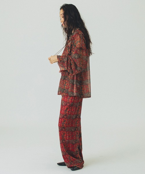 ROSE BUD（ローズバッド）の「ORIGINAL PRINT PANTS（その他パンツ・レディース・ネイビー/レッド・ONE SIZE）」の16枚目の写真