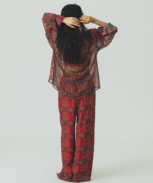 ROSE BUD（ローズバッド）の「ORIGINAL PRINT PANTS（その他パンツ・レディース・ネイビー/レッド・ONE SIZE）」の17枚目の写真